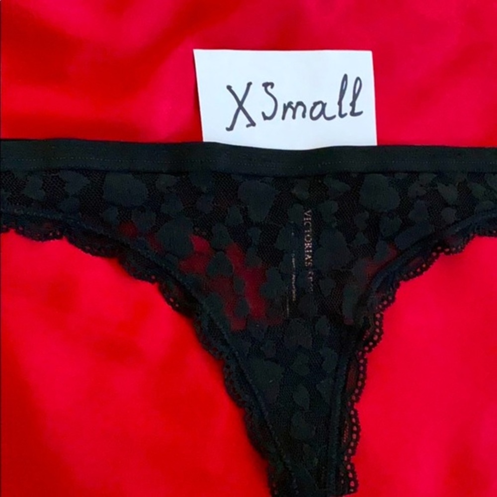 VS V-String‎ Very Sexy Thong Panty Lace Mesh XS